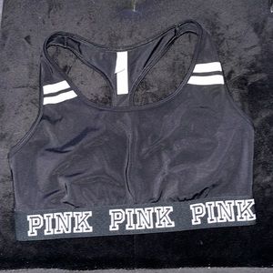 Pink Victoria’s Secret sport bra